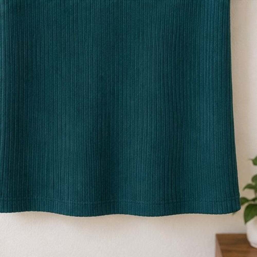 Teal Ribbed Square Neck Top - Picture 6 of 6